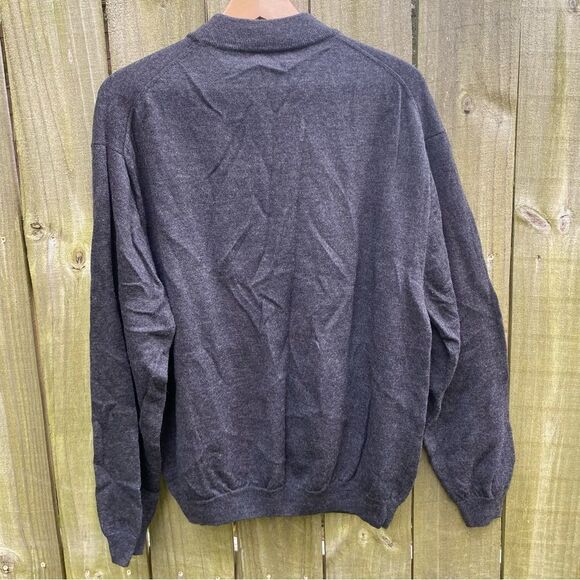 Pronto Uomo Merino Wool Sweater Gray XXL Pullover Luxury - Picture 3 of 3
